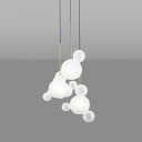 Giopato & Coombes - Bolle Frosted Circular Chandelier 14 Bubbles